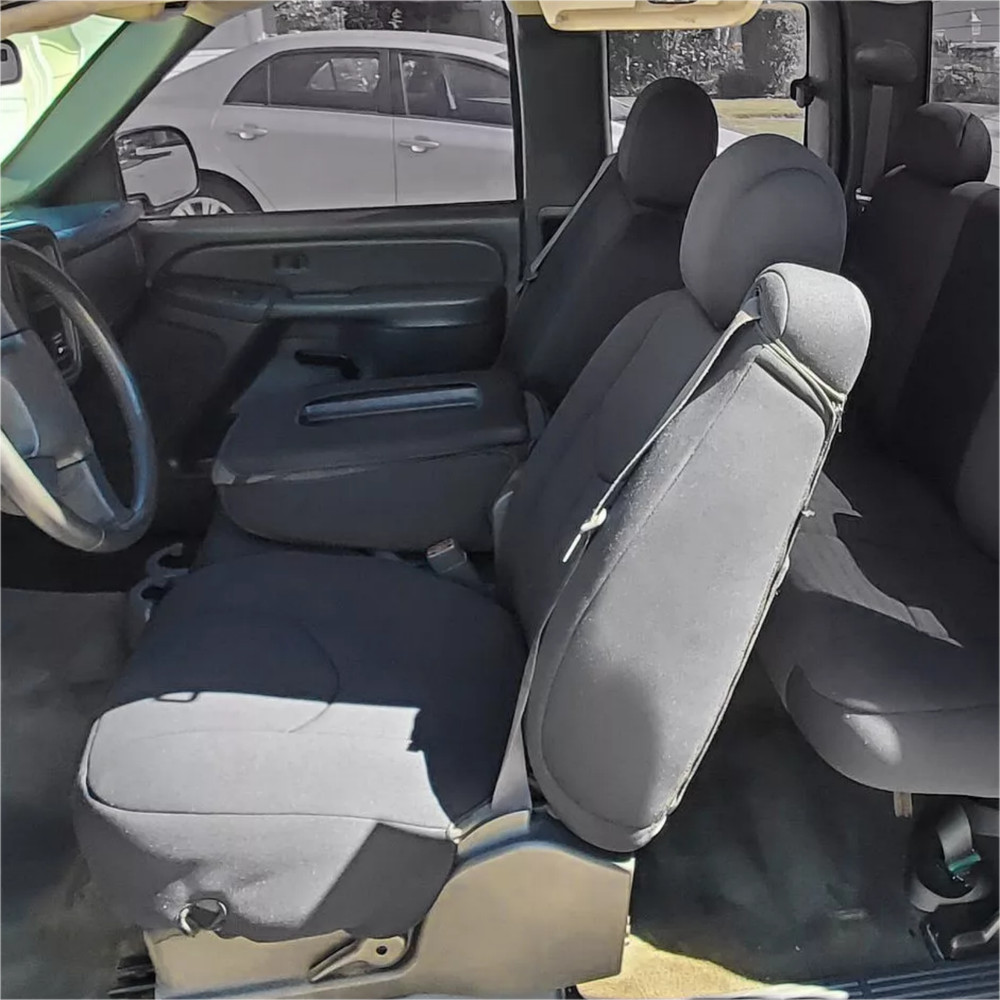 1st Row Cloth Seat Covers Cloth For Chevy/ GMC Sierra 1500 Extended Cab 99-06 02