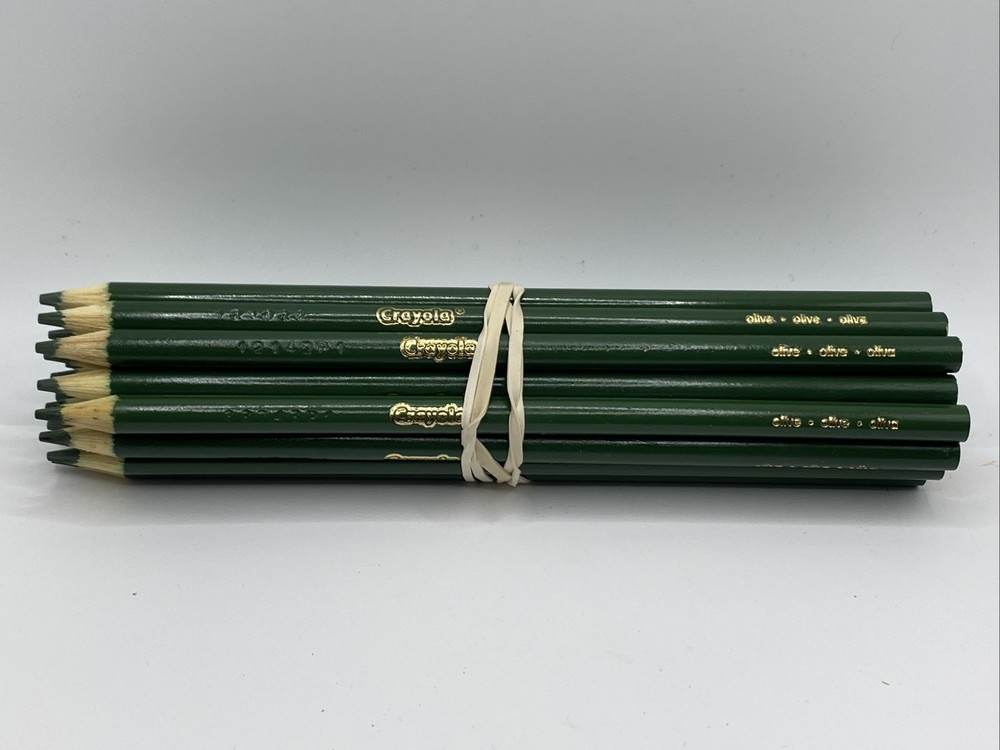 (20) Crayola Colored Pencils (olive) BULK