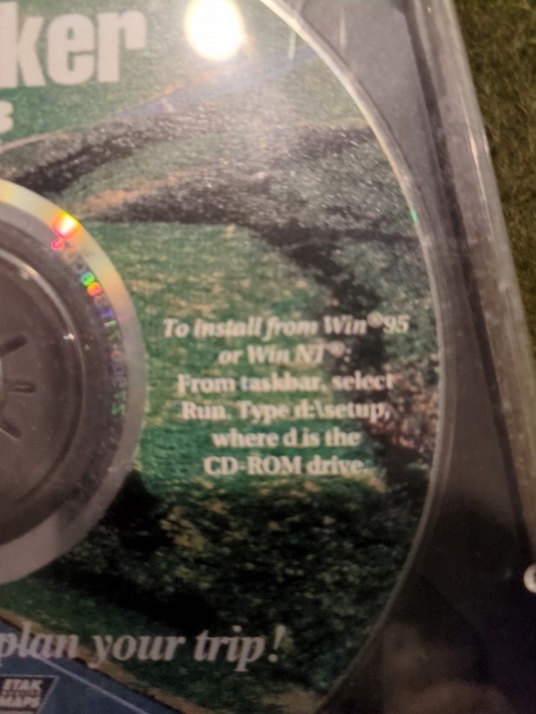 1999 Tripmaker Deluxe CD-ROM Computer Software