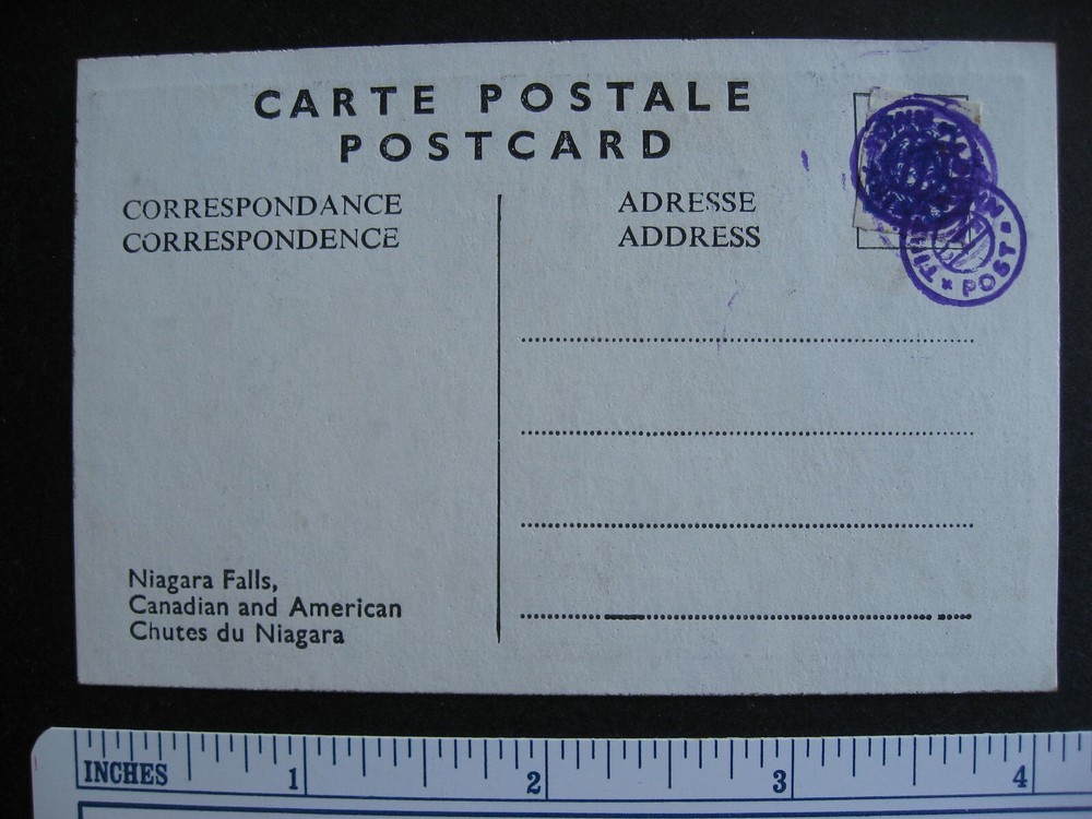 Canada Tiny Town post office Niagara Falls postcard