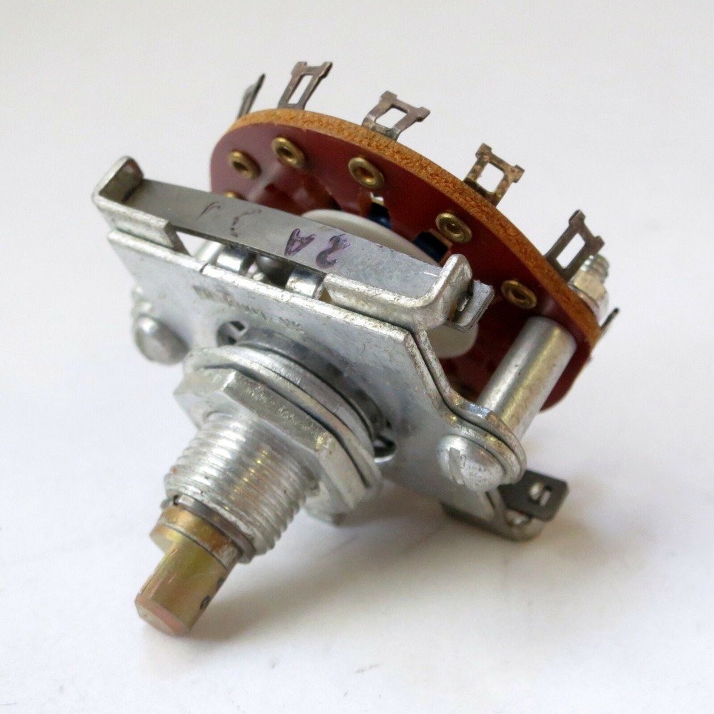 CRL 2 pole 5 position rotary switch with short milled shaft
