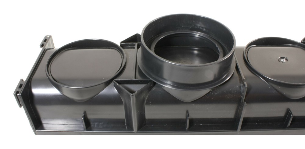Drainage Trench - Channel Drain With Grate - Black Plastic - 39"