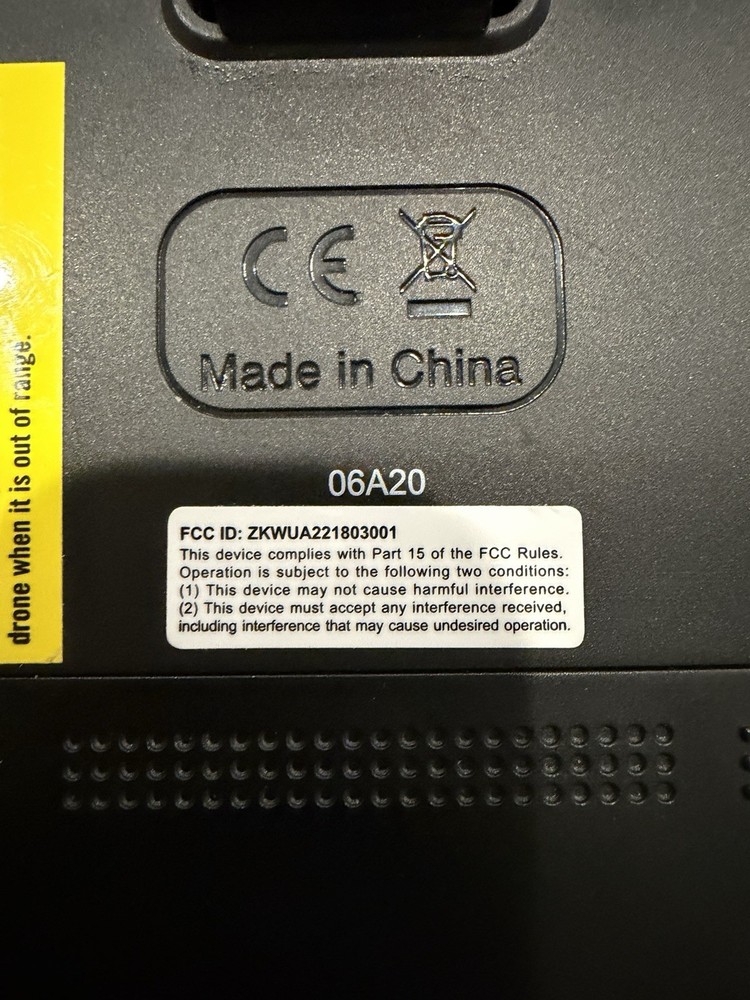 Protocol Drone Remote Controller Replacement Transmitter FCC ZKWUA221803001