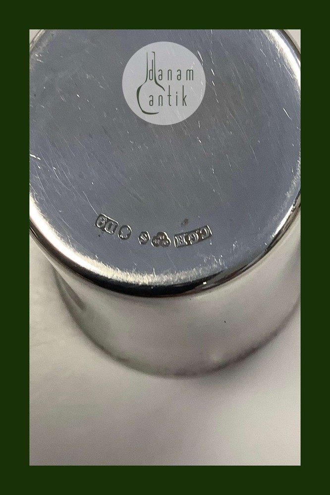 Swedish Silver Cup gold plated inside C.G.H.