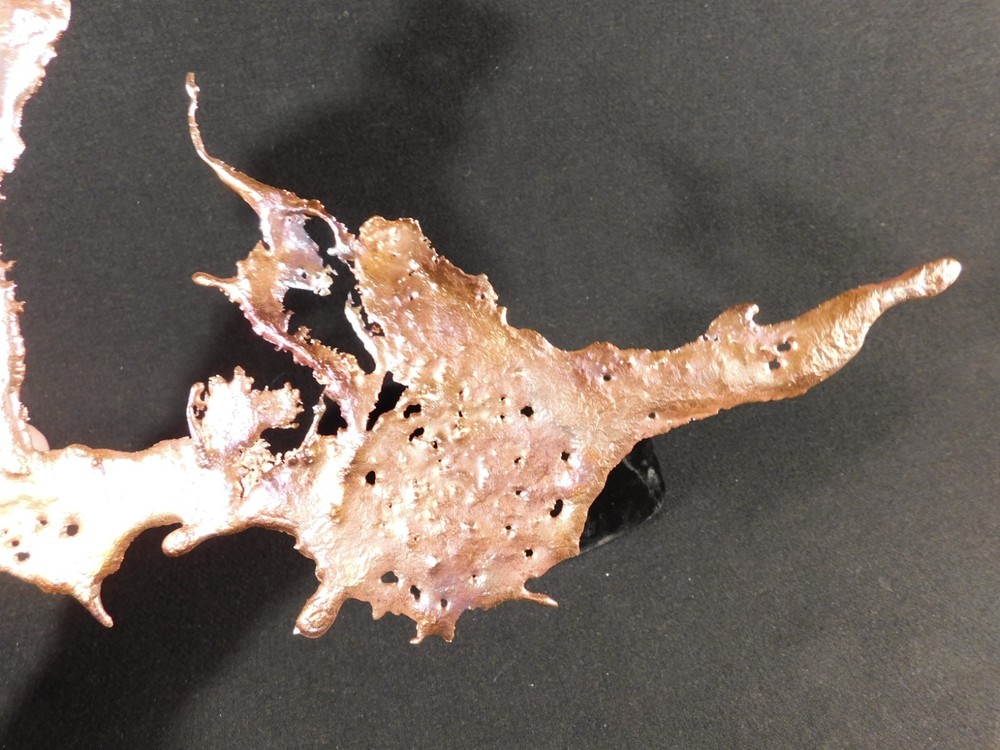BIG! Bright Solid Solid COPPER Splash ART Sculpture Arizona 370gr
