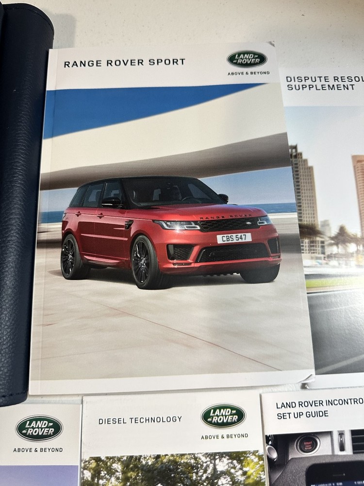 2019 Range Rover Sport Owners Manual Set