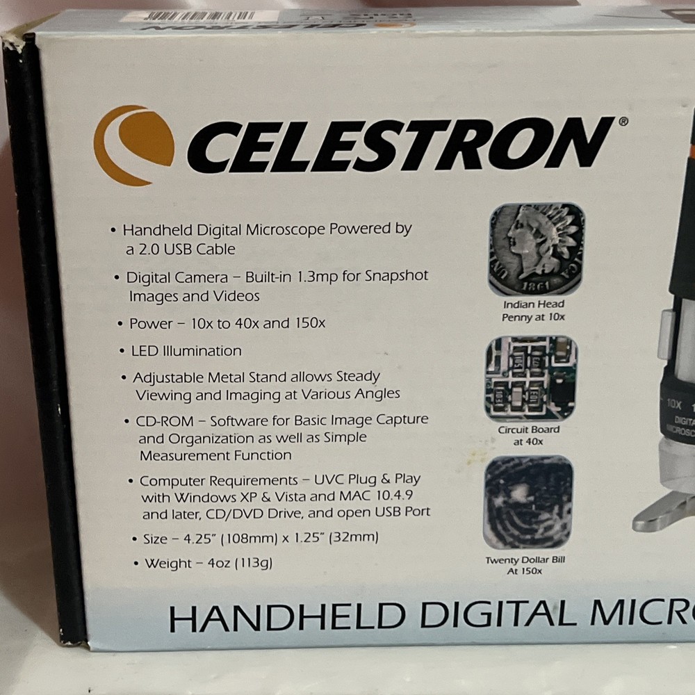 Celestron Handheld Digital Microscope 2009 New