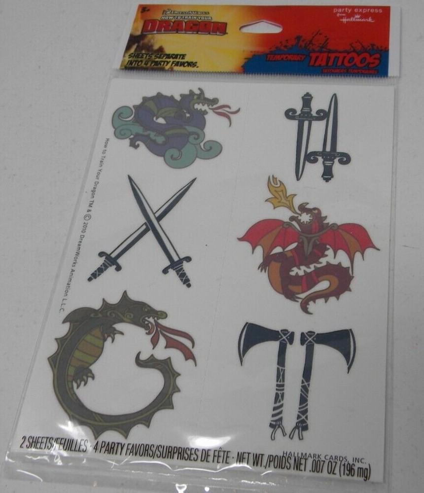 How to Train Your Dragon Temporary Tattoos