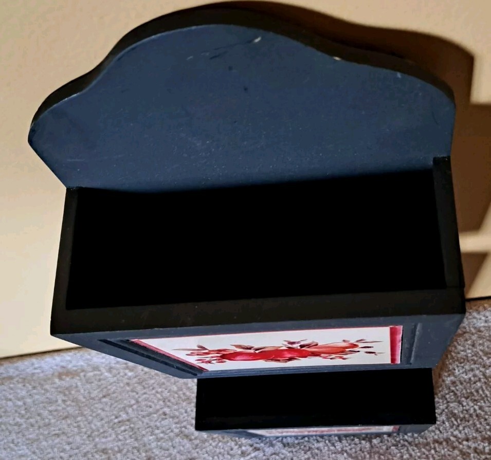 Vintage Fruit Tile Letter Mail Organizer Wall Mount