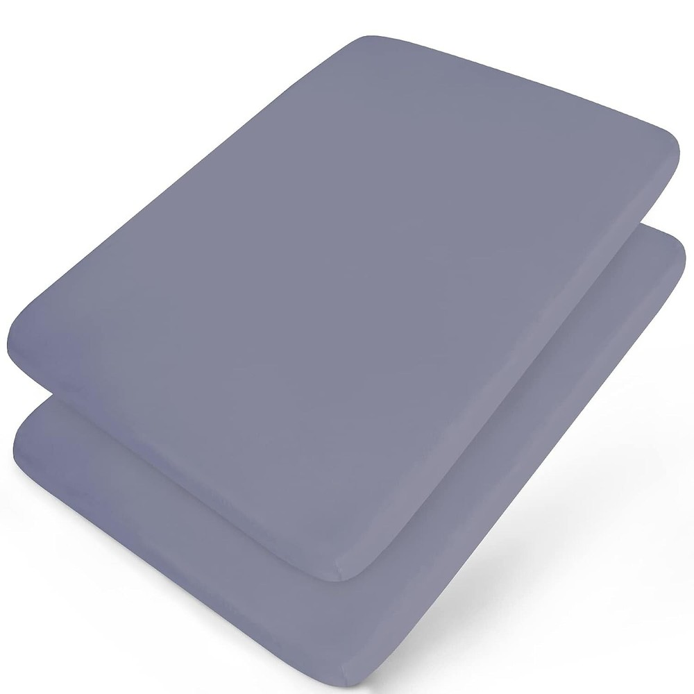 Mini Crib Sheets Microfiber Fitted Portable/Mini-Crib Sheets 2 Pack 38''x24''