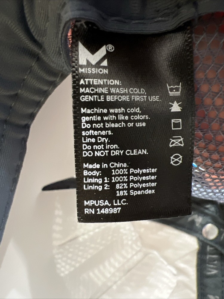 Mission HydroActive Cooling Performance Hat Snapback Ultimate Cooling Cap
