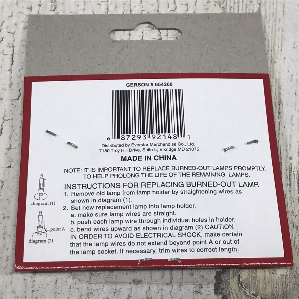 Lot of 3 Basic Series Replacement Bulbs - MULTICOLOR - 2.5 Volt Push-In - NEW