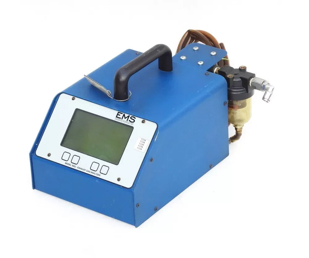 EMS EMISSIONS SYSTEM INC MODEL 5002 DIGITAL DISPLAY EXHAUST GAS ANALYZER