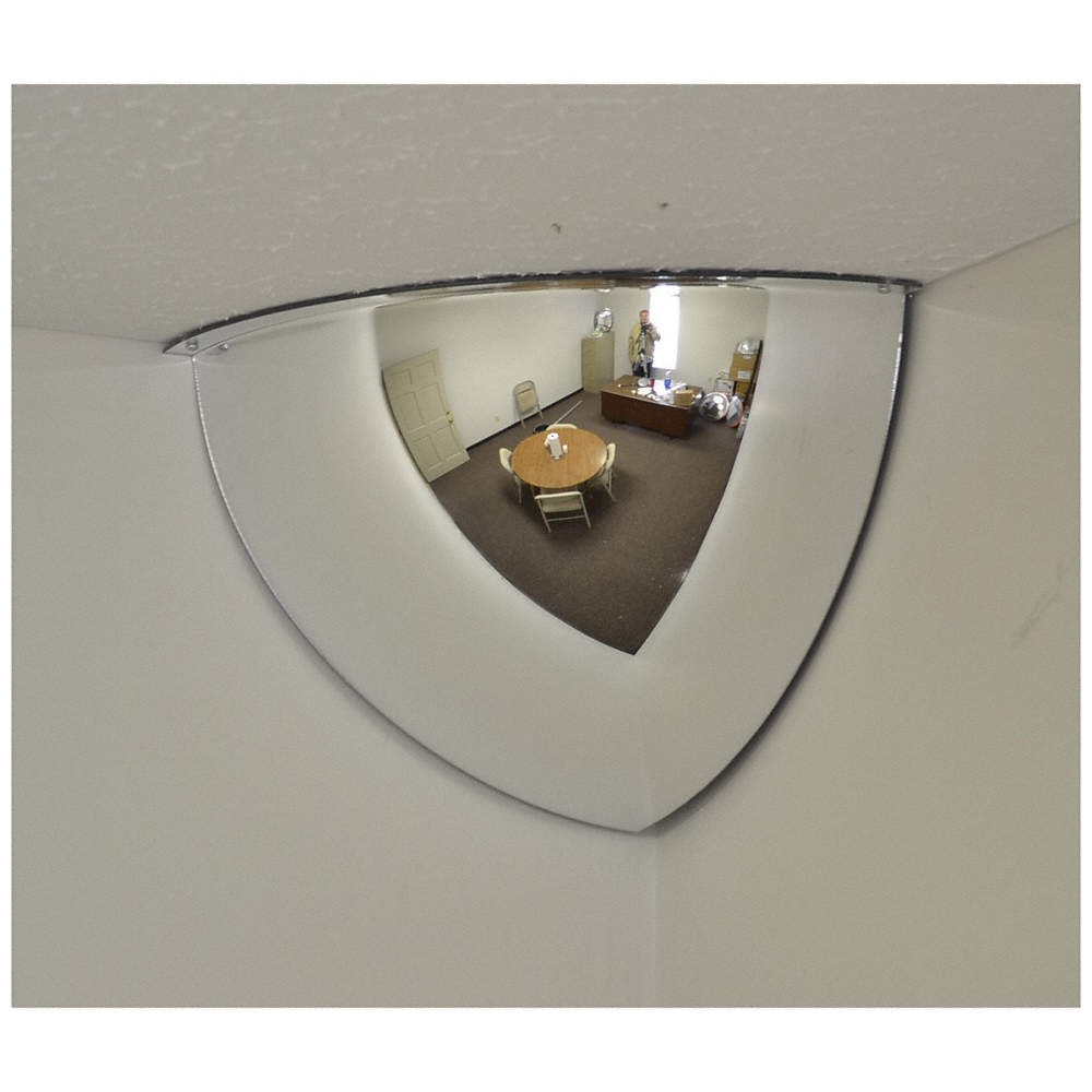 FRED SILVER PC-QD-26 Quarter Dome Safety Mirror 798A40