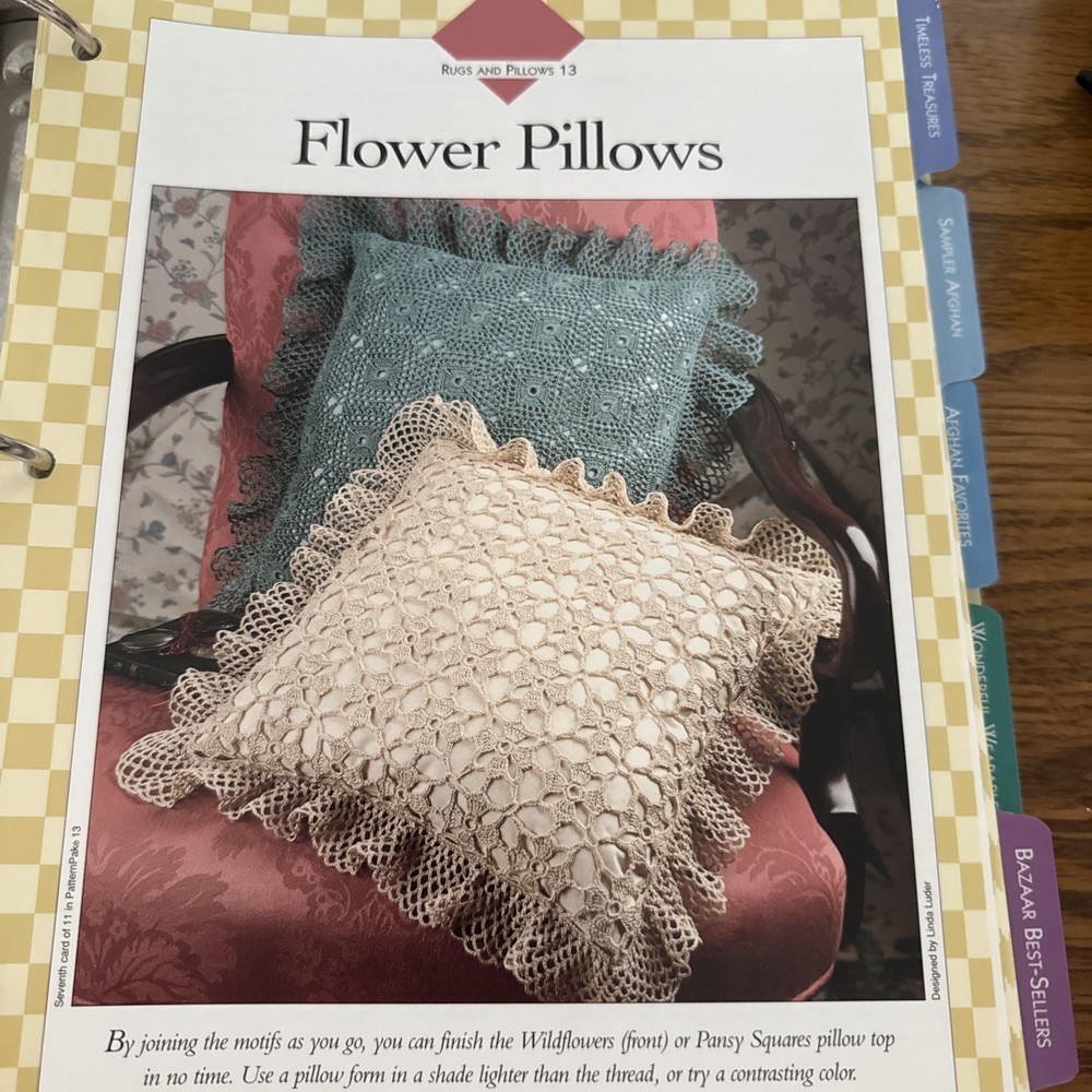 CROCHET ~ “Rugs and Pillows” ~ 10 PATTERNS ONLY~