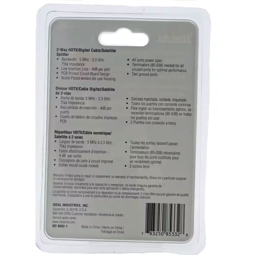 2.4 Ghz 2-Way Digital Splitter