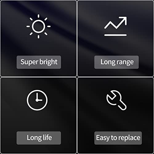 Headlight Bulb 5000K Super White Light Long Life Cool Blue, 2 Pack H11