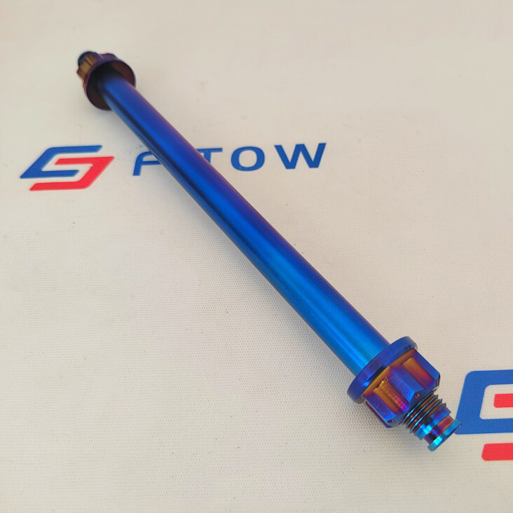 1PC Titanium M17 325MM Motorcycle Axis Axle Roller with Nuts P1.5
