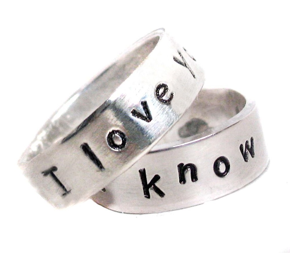 Personalized Rings In Sterling Silver