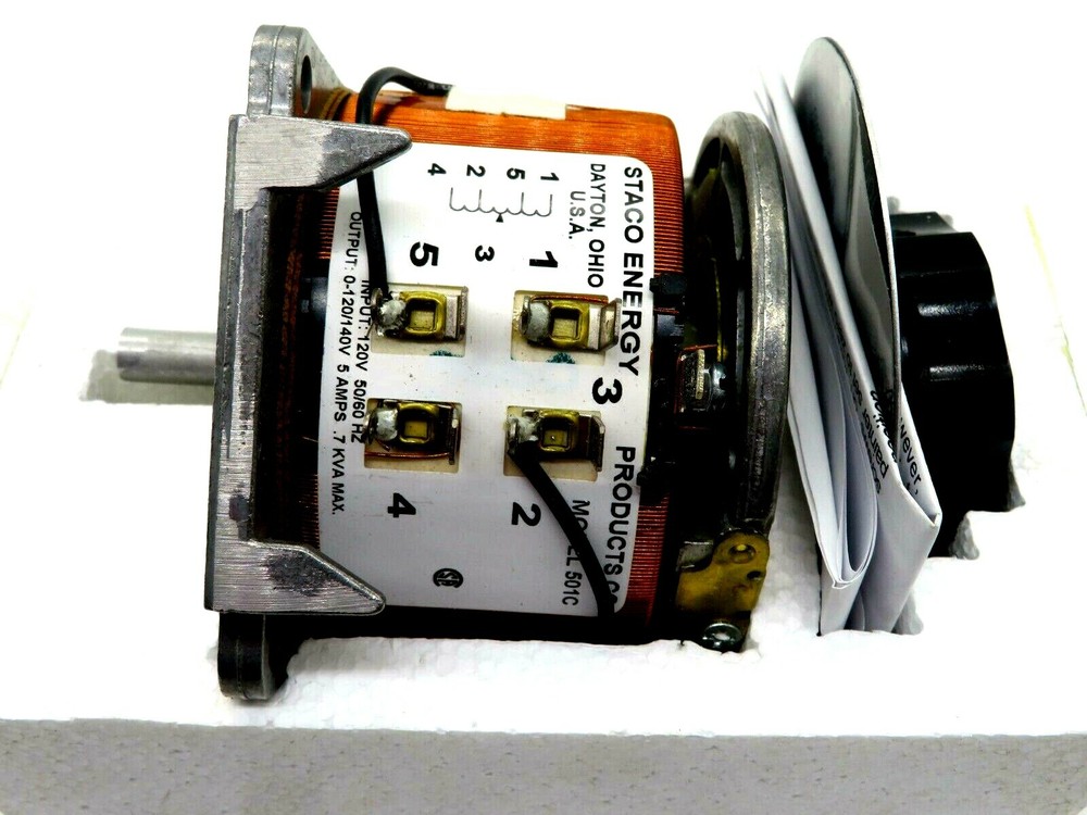 NEW STACO ENERGY 501C VARIABLE TRANSFORMER
