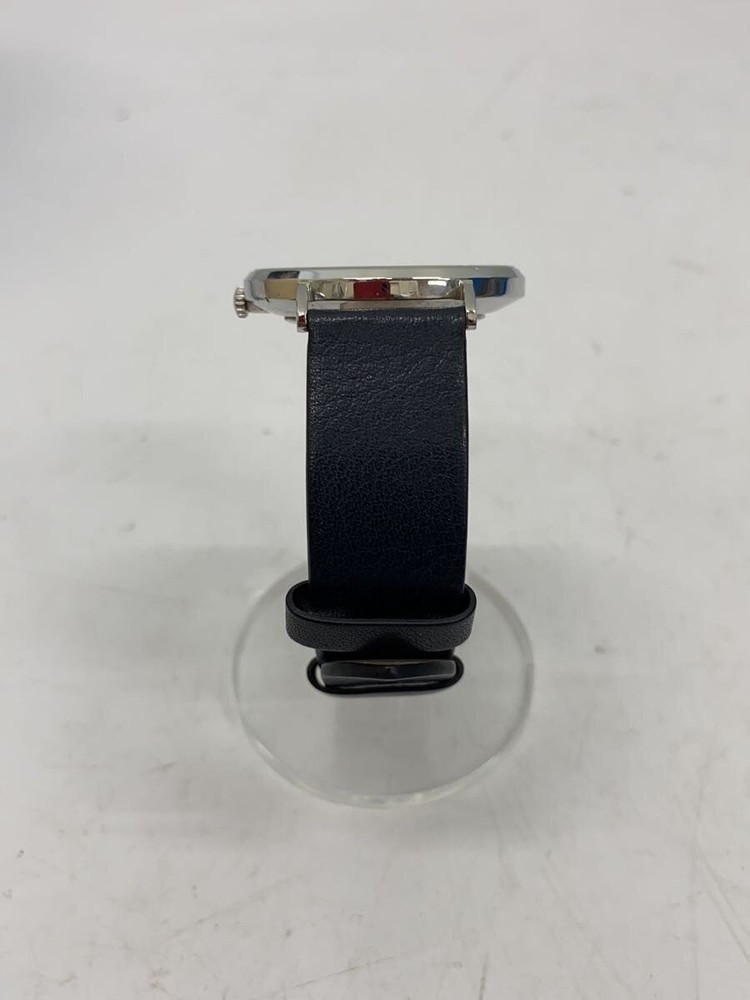COACH Quartz Watch Analog Leather BLK NVY
