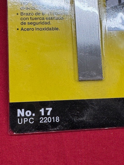 General Tools No. 17 Square Head Stainless Steel Angle Protractor 180 Degrees