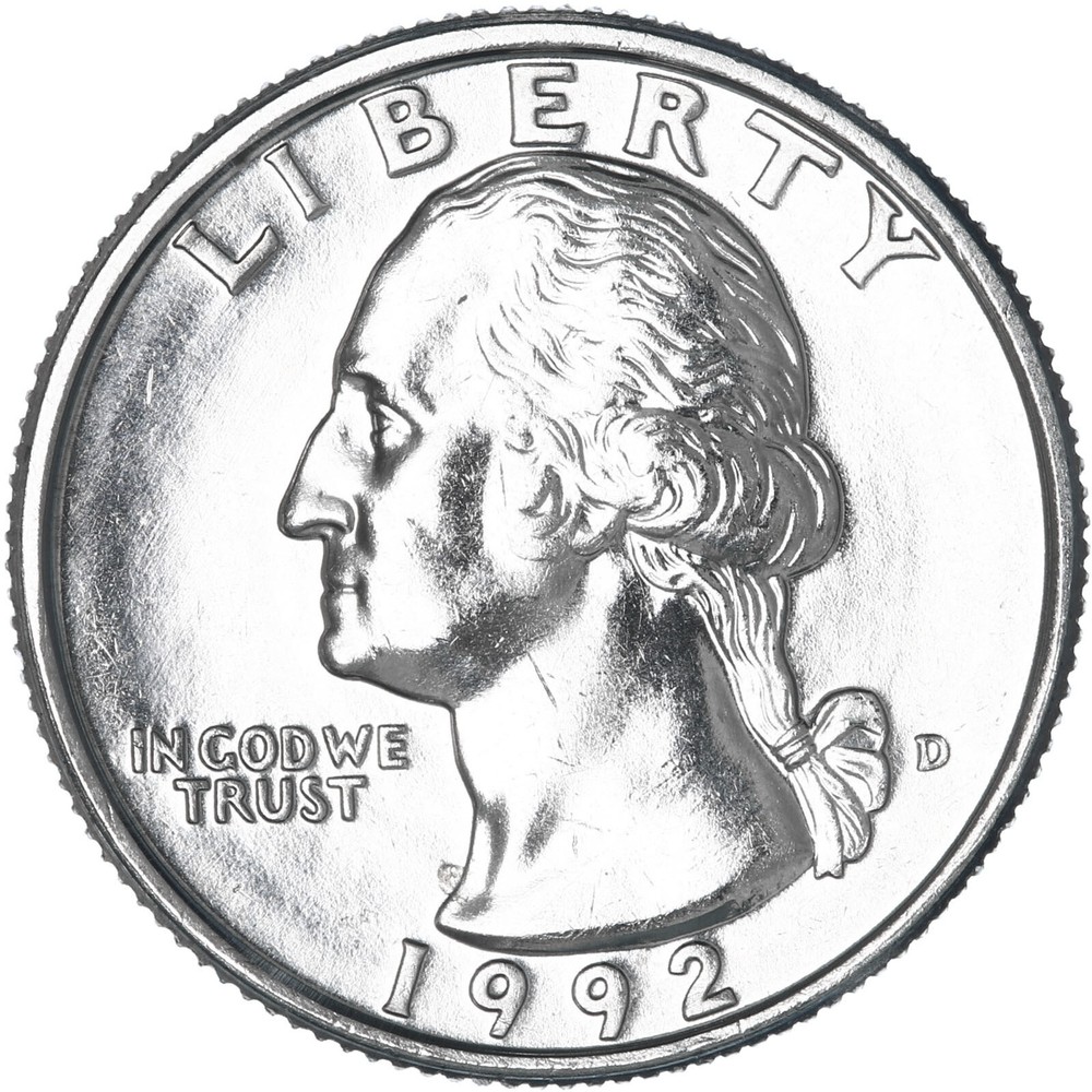 1992 D Washington Quarter BU US Coin