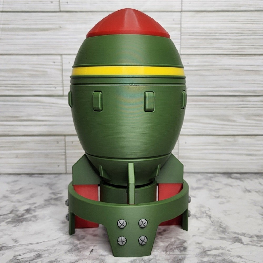Fallout Mini Nuke Container 3D Printed Prop Container Planter Fat Man Ammo