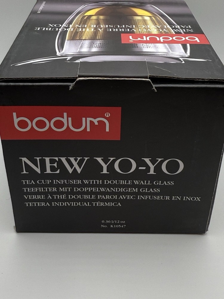 Bodum NEW YO-YO double Wall Glass Tea Infuser