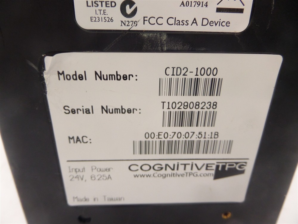 Cognitive Solutions Industrial Label Printer CID2-1000 - No Adapter