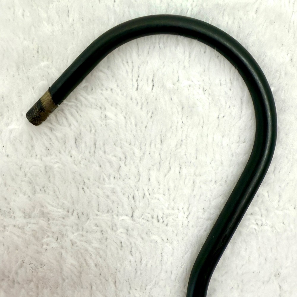 2 Sided Space Saving Metal Belt Hanger Black