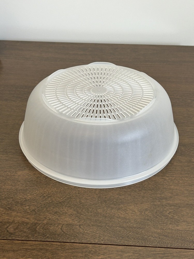 TUPPERWARE 10" CRYSTALWAVE STEAMER STRAINER ~ USA!