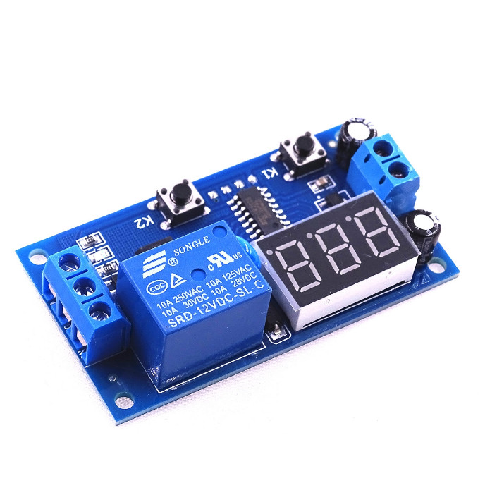 Time controlled switch infinite loop switch control timing relay module DC 12V