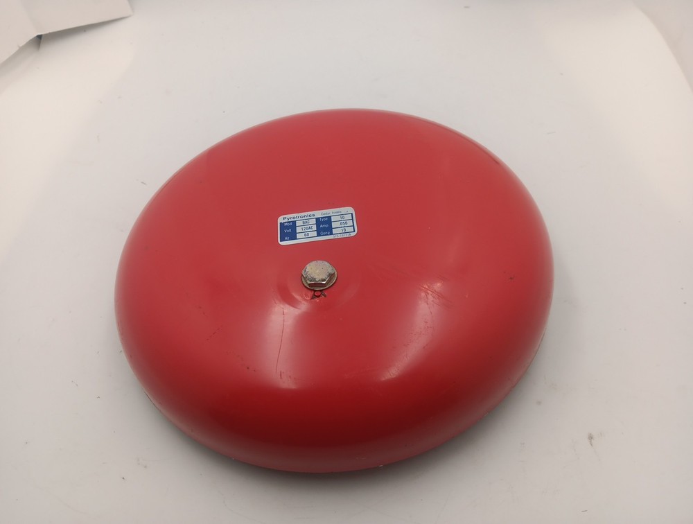 NEW Pyrotronics 10” Red Fire Alarm Bell BAC