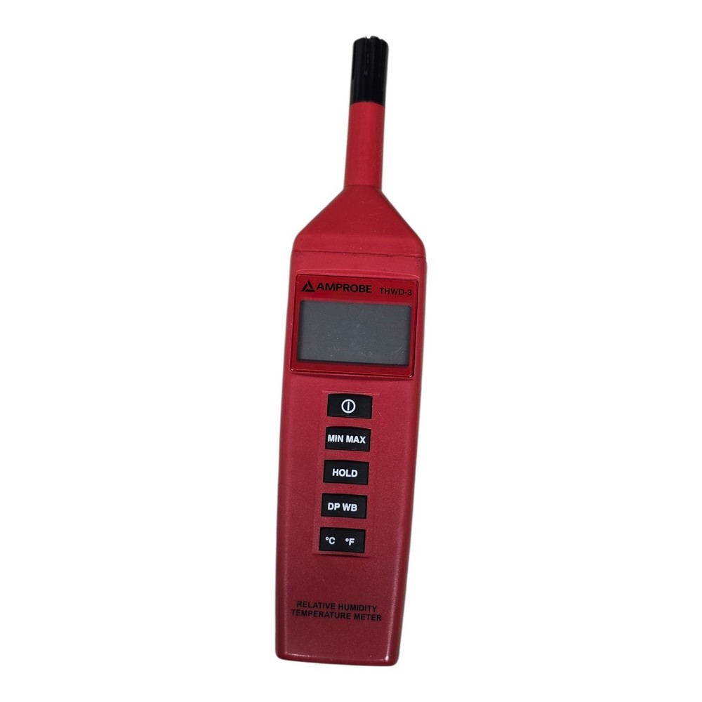 Amprobe THWD-3 Relative Humidity Temperature Meter Psychrometer Dew Point WB