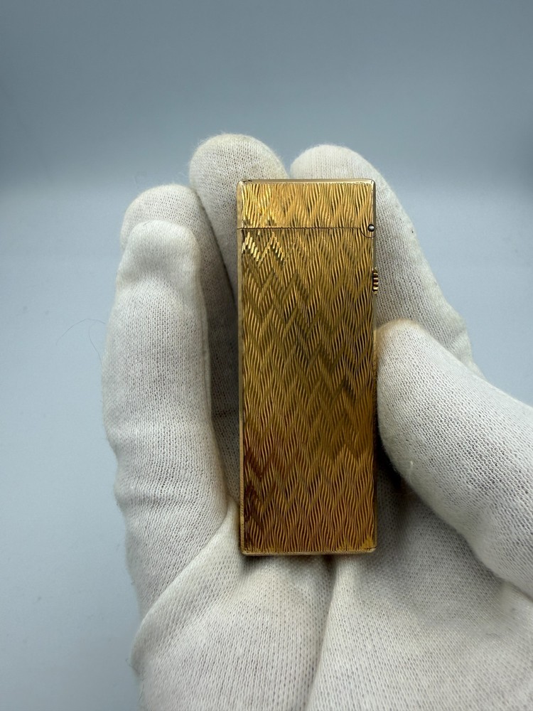 Mint Working Dunhill Gas Lighter Gold with box