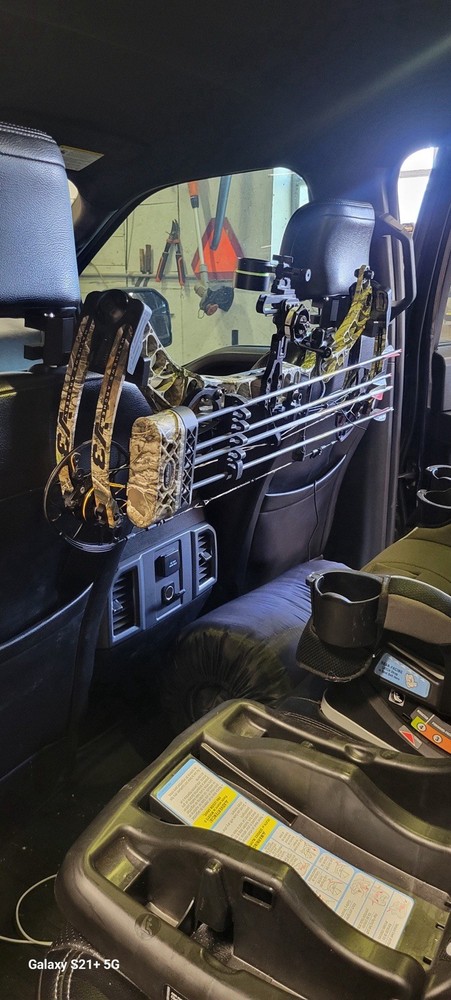 Backseat Bow & Gear Hook: Quick-Access & No-Tool Install Vehicle Storage