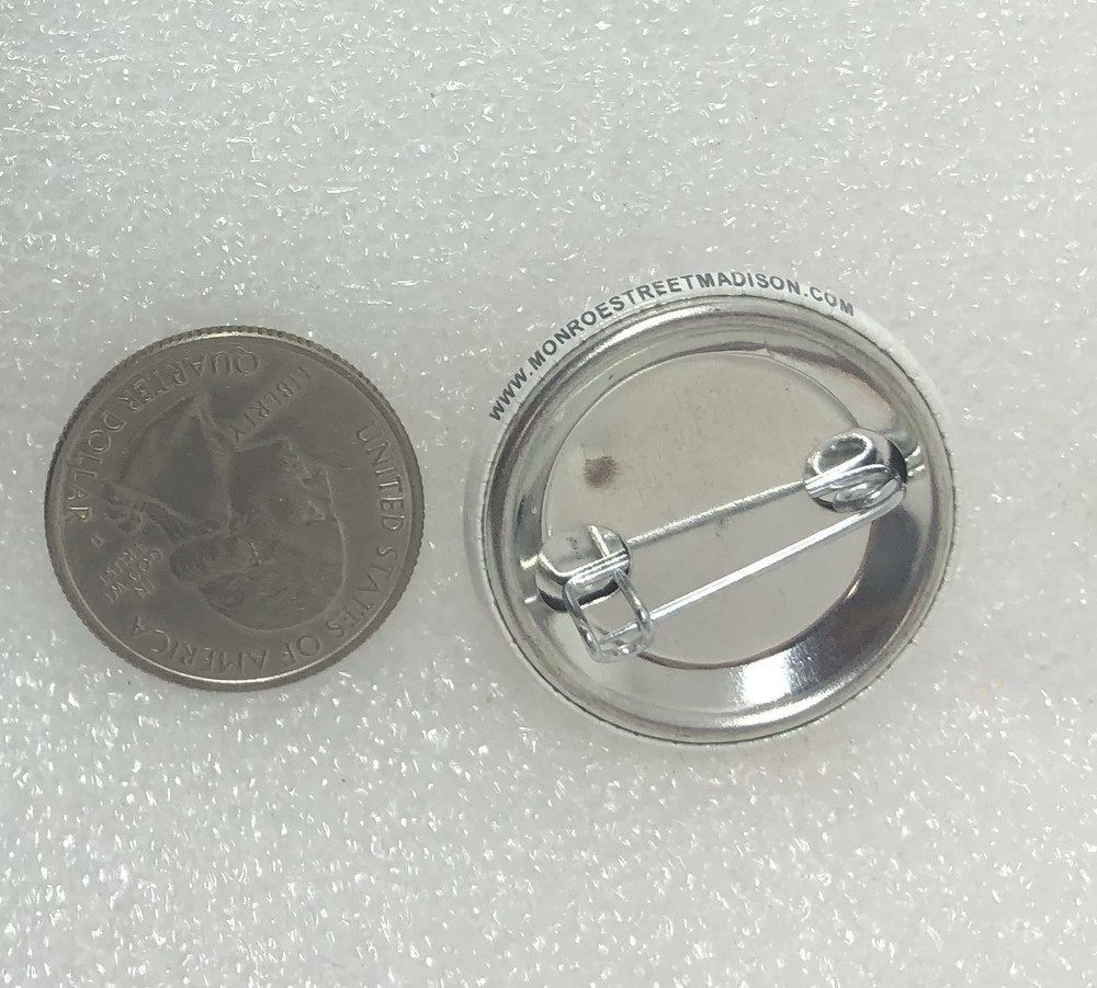 I Love Monroe Street Button Pin