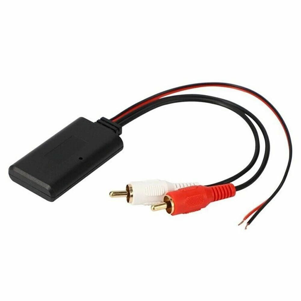 2x Car Audio Stereo Bluetooth AUX Receiver Module RCA Interface Cable Adapter US