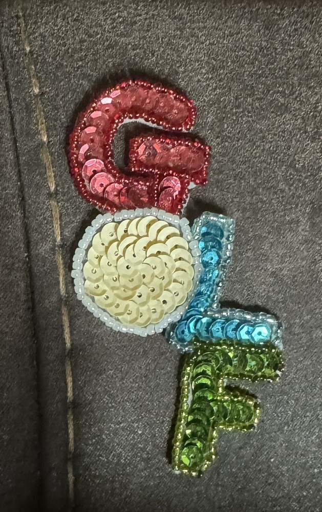 NEW  GOLF  APPLIQUE-3.5"