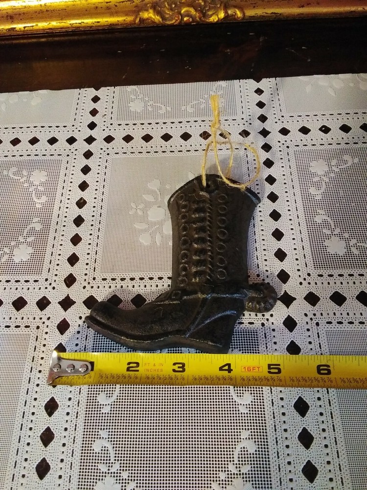Small Cast Iron Western Boot