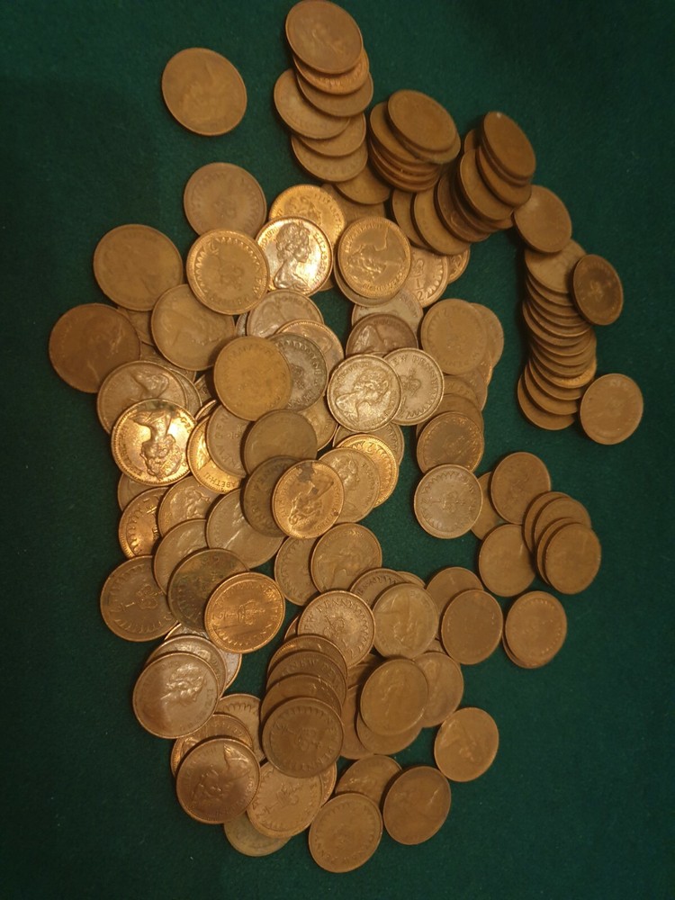 Half pennies  140  coins all the last type