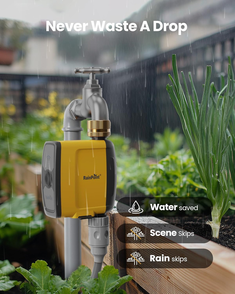 Smart Wifi Water Timer with APP Control & Automatic Rain Delay