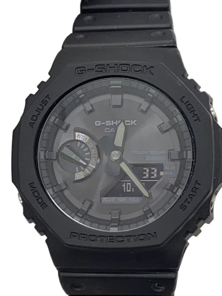 CASIO Solar Watch G SHOCK Digital Analog Rubber BLK BLK