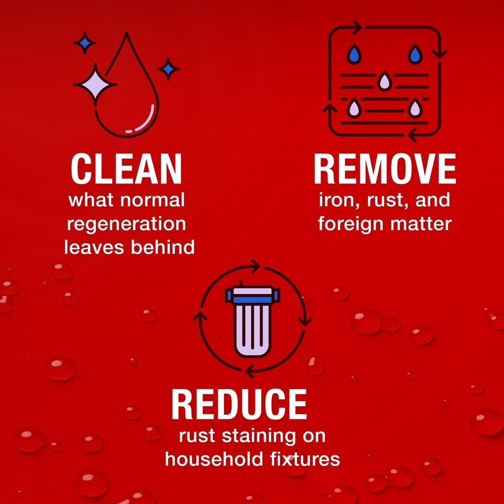 Water Softener Cleaner & Iron Remover, 76 oz (4 Pack)