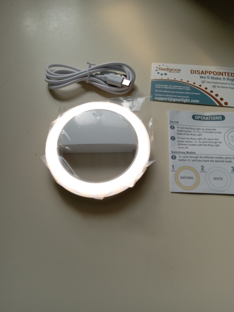 Gearlight Radiance Ring Light 3 Lighting Modes