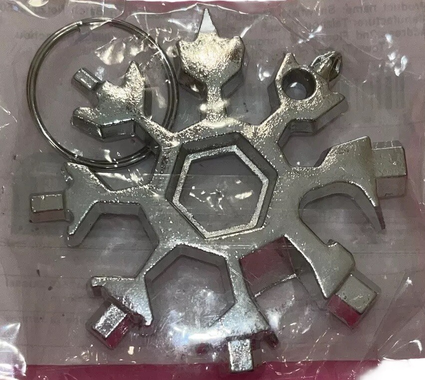18 In 1 Snowflake Multitool Stainless Steel