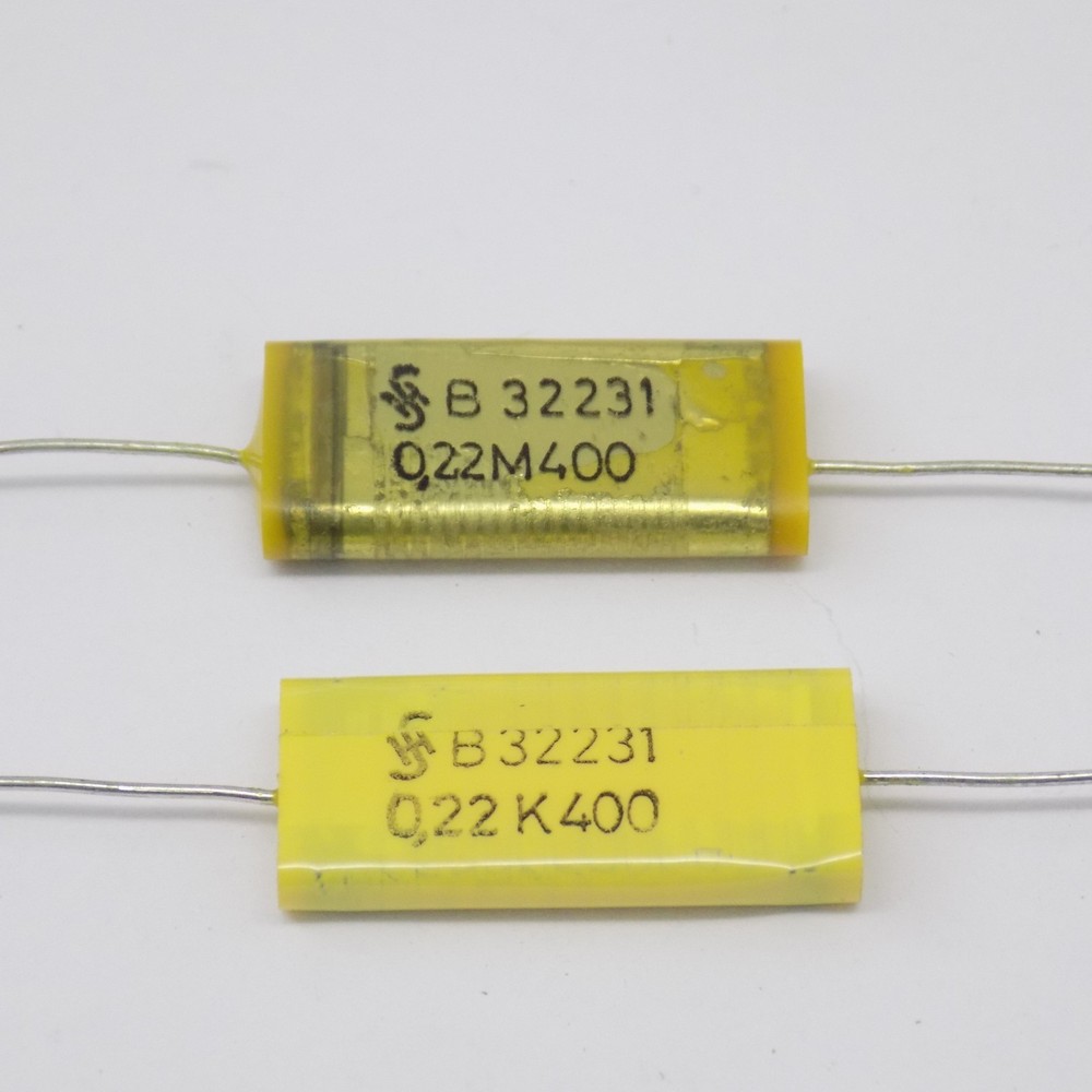 2x 0.22UF 10% 400V  SIEMENS CAPACITORS