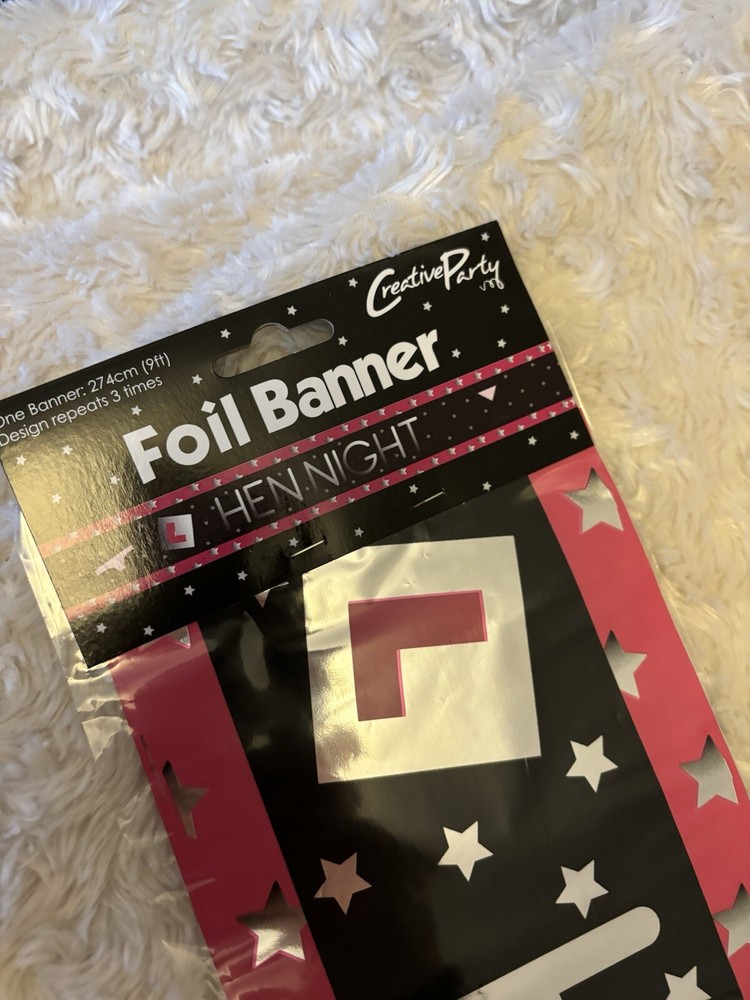 Hen Night Foil Banner 9ft