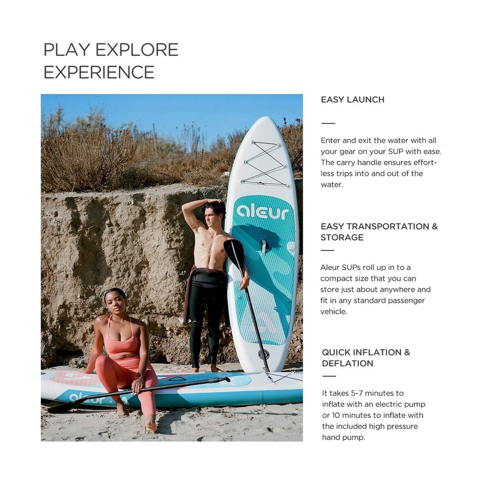 Explorer Inflatable Stand Up Paddle Board Package W Premium SUP Accessories &...